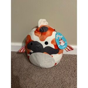 Kellytoy Orange and White Whale Plush